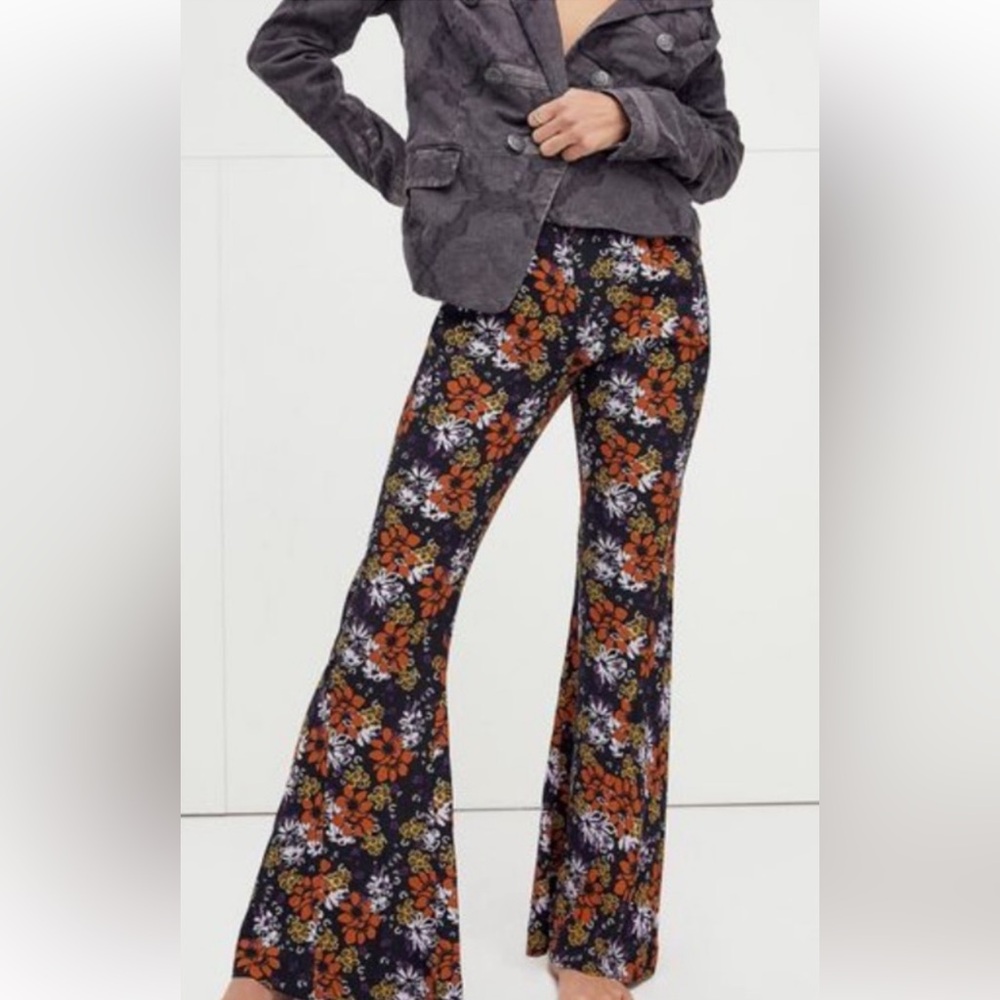 Free People Black Can't Take My Eyes Off Of You Flare Pants